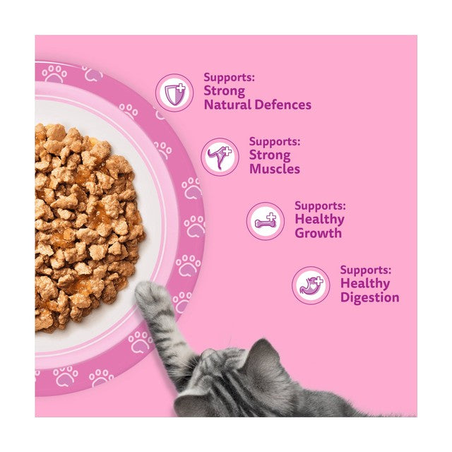 Whiskas Kitten Mixed Menu Wet Cat Food Pouches in Jelly