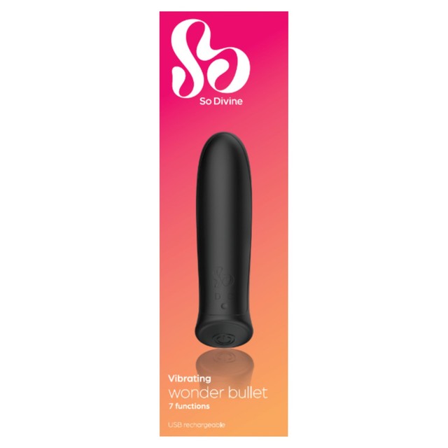 So Divine Wonder Bullet rechargeable sex toy 9cm (British brand)