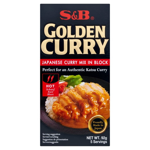 S&B curry mix hot 92g (British brand)