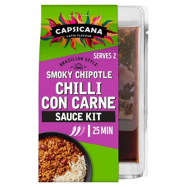 Capsicana Mexican chilli con carne sauce kit 273g - British product
