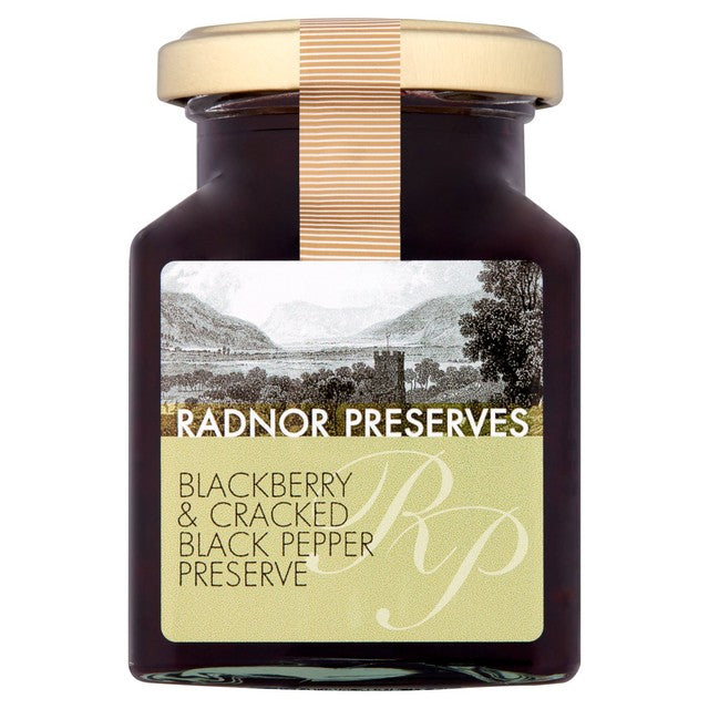 Radnor Preserves Blackberry & Cracked Pepper Preserve 240g, imported from the UK