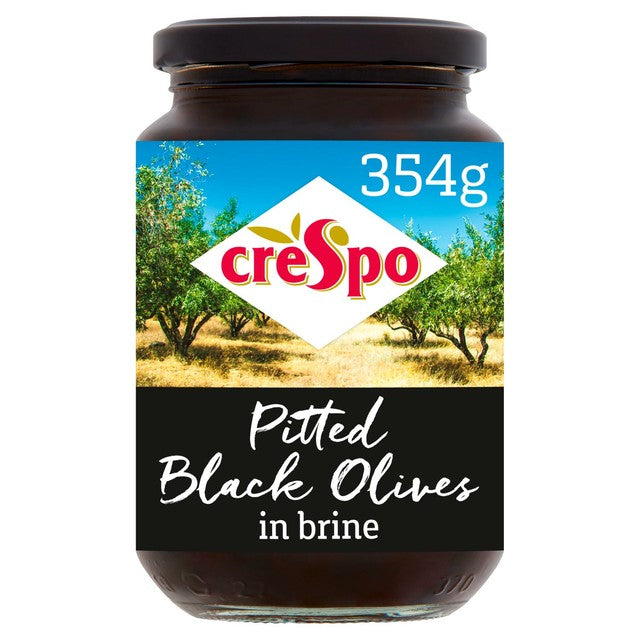 Crespo pitted black olives 354g - British product