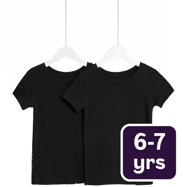 M&S Heatgen Thermal Top Black 6-7 years, imported from the UK