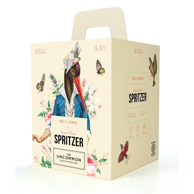 The Uncommon mint and jasmine rosé spritzer 4 x 250ml (British brand)