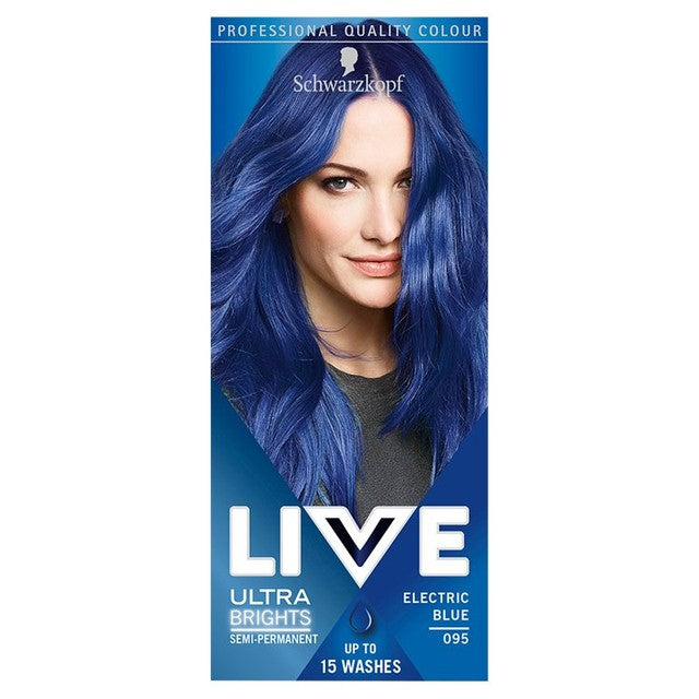 Schwarzkopf hair dye Electric Blue 095 115ml (British brand)