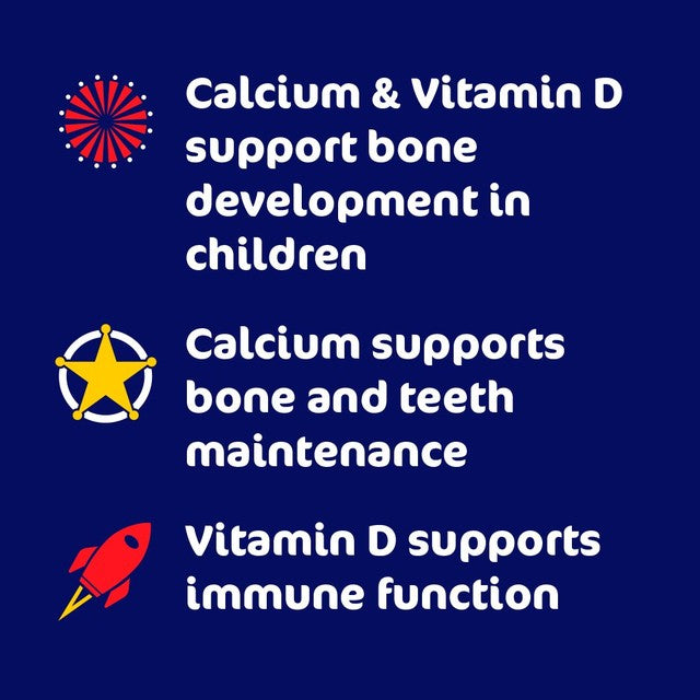 Haliborange calcium and vitamin D strawberry softies 60 per pack, UK version