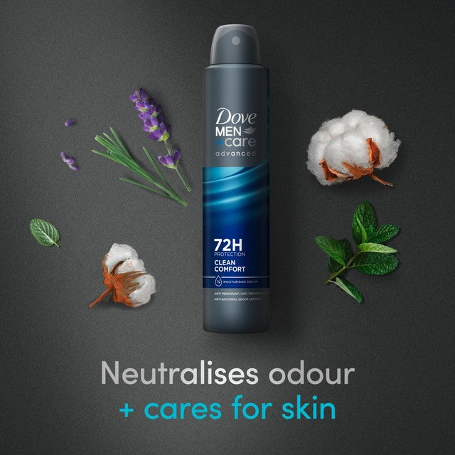 Dove Men+Care Clean Comfort anti-perspirant spray 200ml - British product