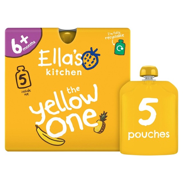 Ella's Kitchen The Yellow One smoothie baby food pouch 5x90g - British product
