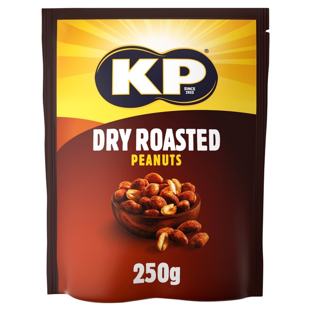 KP dry roasted peanuts 250g, UK version