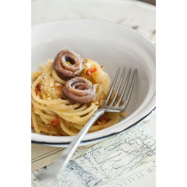 Delicius anchovy fillets in olive oil 80g - British product
