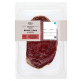 M&S Select Farms British beef rump steak 222g, imported from the UK