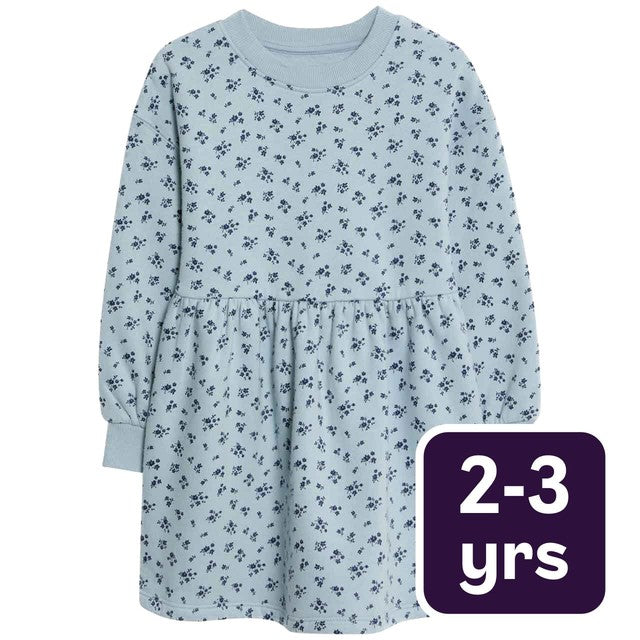 M&S ditsy floral dress navy 2-3 years, imported from the UK