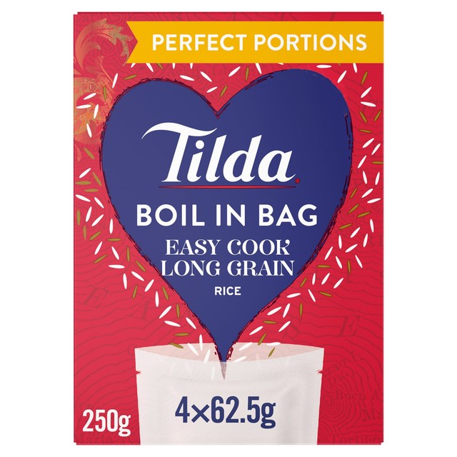 Tilda Boil in the Bag Long Grain Rice 250g (British brand)