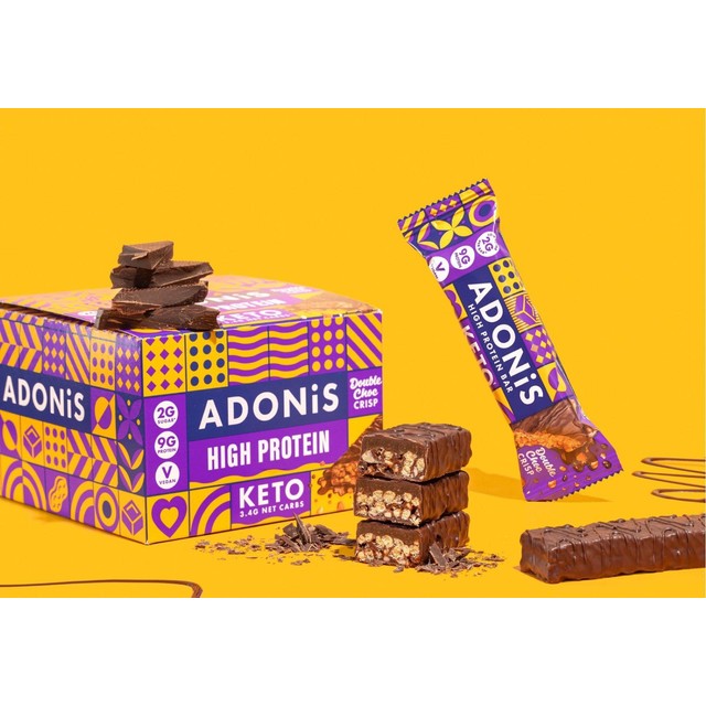 Adonis Double Choc Keto Protein Bar 45g - British product
