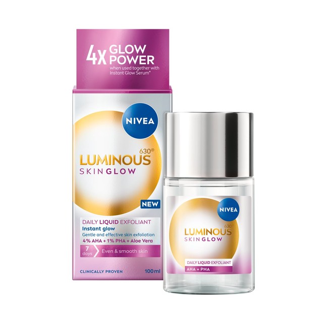 Nivea Luminous 630 Exfoliant 100ml, imported from the UK