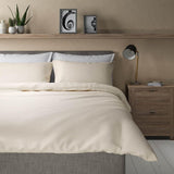M&S Comfortably Cool Tencel duvet cover in cream, King size, imported from the UK