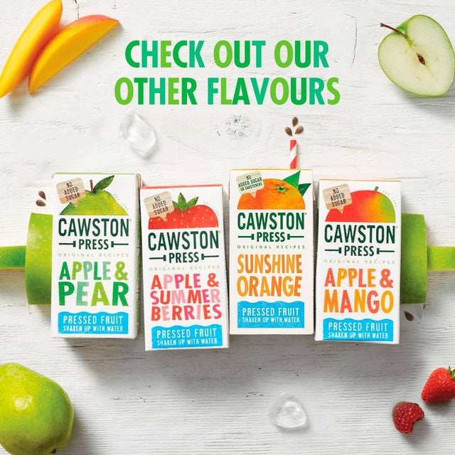 Cawston Press Sunshine Orange juice drink 3 x 200ml cartons - British product