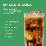 Bacardi spiced rum 1L - British product