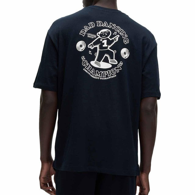 M&S Dancing Dad Graphic Pyjama Set Navy Small - British product