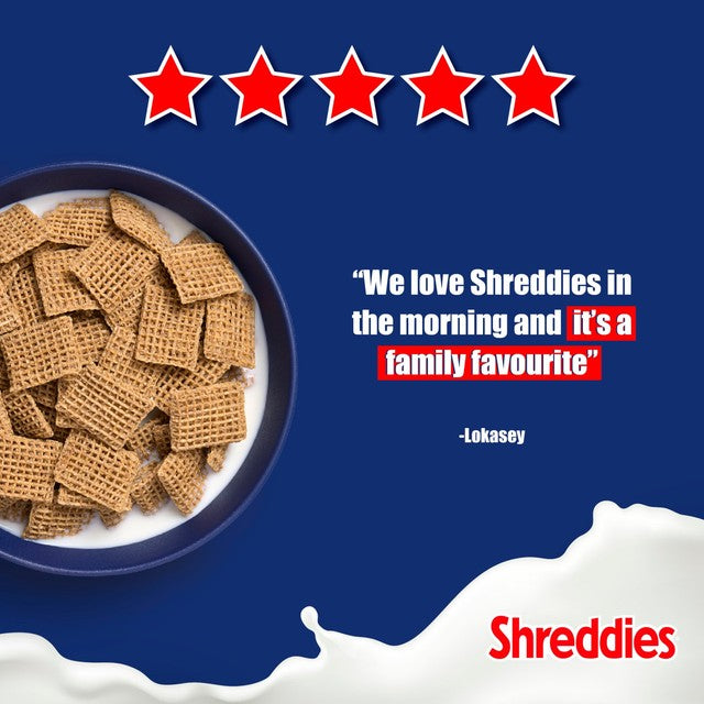Nestle Shreddies Original malted wheat cereal 460g (British brand)