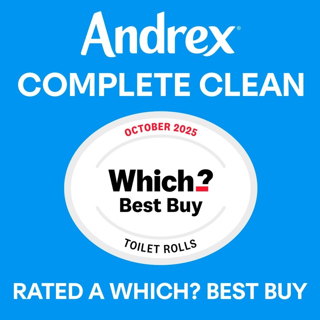 Andrex Complete Clean Toilet Roll 12 packs - British product