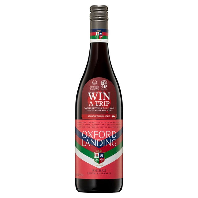 Oxford Landing Shiraz wine bottle 75cl, imported from the UK