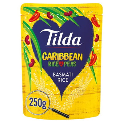 Tilda Microwave Caribbean Rice & Peas Basmati Rice 250g