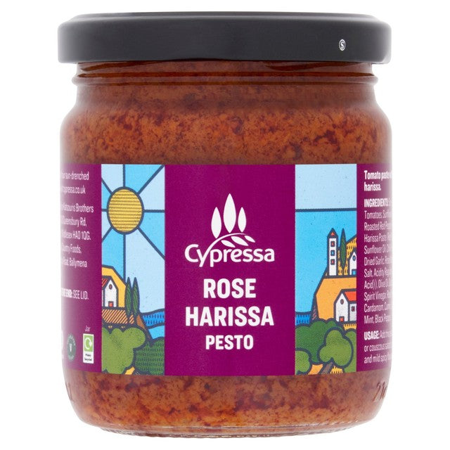 Cypressa rose harissa pesto paste 170g - British product