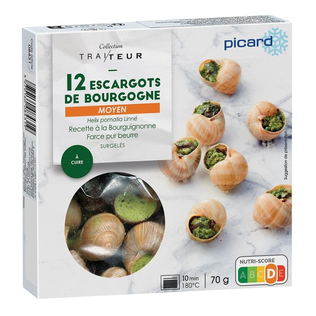 Picard snails with garlic 12 pack, imported from the UK