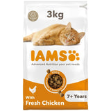 IAMS Senior Dry Cat Food Chicken 3kg, UK version