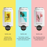Something & Nothing mixed pack premium soda with Yuzu, Cucumber and Hibiscus & Rose 12x330ml (British brand)