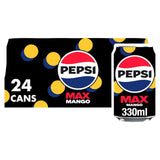 Pepsi Max Mango sugar-free cola 24 x 330ml, imported from the UK