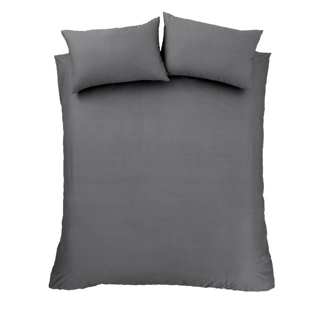 Turner Bianca king duvet set charcoal - British product