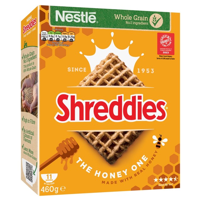 Nestle Shreddies Honey Cereal 460g (British brand)