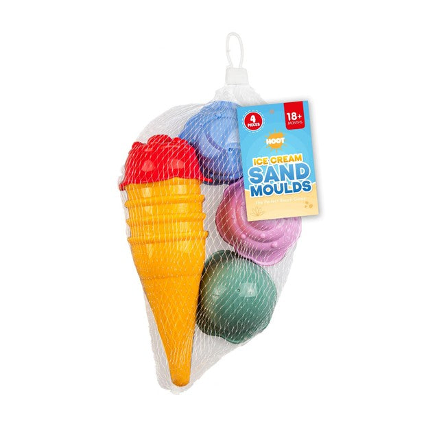 Hoot ice cream sand moulds 8-piece set, assorted colours, UK version