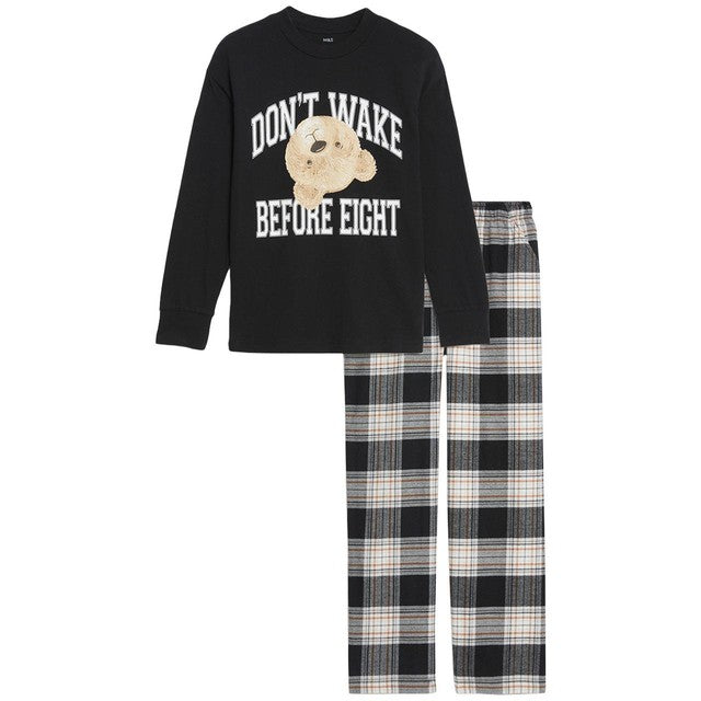 M&S Spencer Bear Pyjamas Black 7-8 Years, imported from the UK