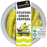 Unearthed stuffed green peppers with cream cheese filling 150g (British brand)