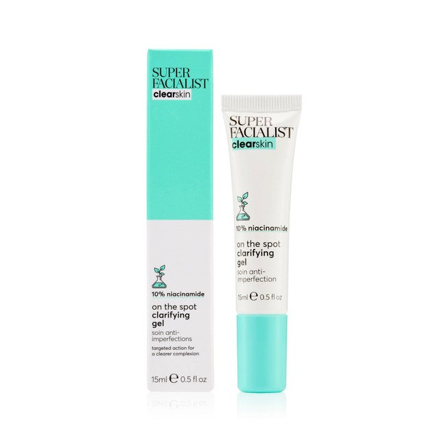 Super Facialist Clear Skin On The Spot Clarifying Gel 15ml (British brand)