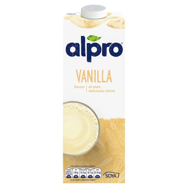 Alpro soya vanilla milk alternative 1L - British product