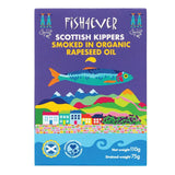 Fish 4 Ever smoked kippers in organic rapeseed oil 110g - British product