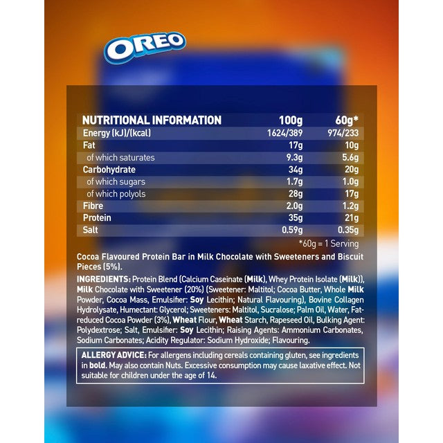 Grenade Oreo protein bar 4 x 60g multipack, UK version