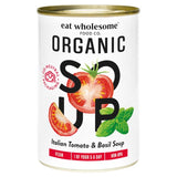 Eat Wholesome organic Italian tomato and basil soup 400g - British product