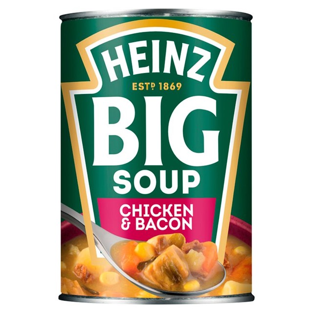 Heinz chicken and bacon chunky big soup 400g, UK version