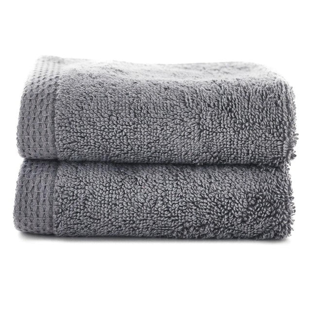 The Lyndon Company Egyptian Spa Face Cloths Charcoal (British brand)