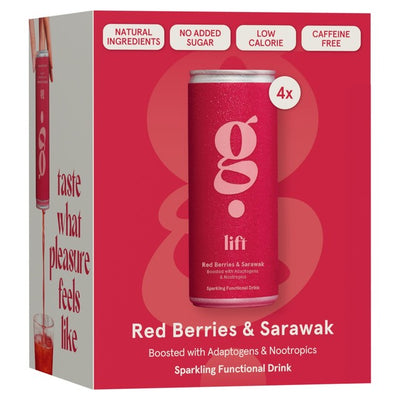G Spot G Spot Lift Røde Bær Sarawak Pepper Musserende Vann 250ml