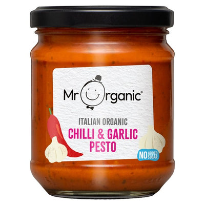 Mr Organic Chilli & Garlic Pesto Sauce 190g
