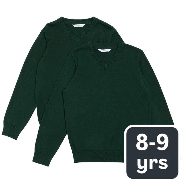 M&S Cotton Jumper 2 Pack 8-9 Years, imported from the UK