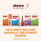 Otex olive oil ear drops, imported from the UK
