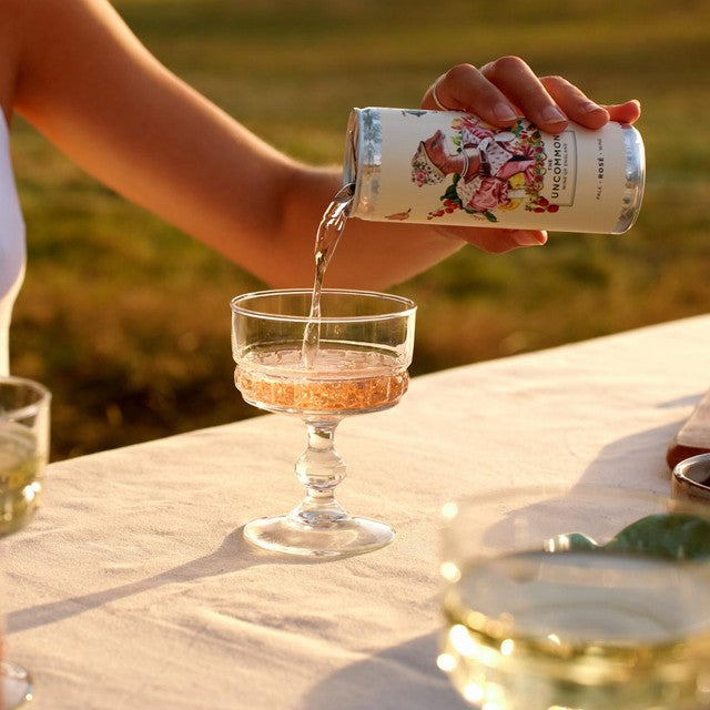 The Uncommon English Rose pale rosé wine 250ml can (British brand)