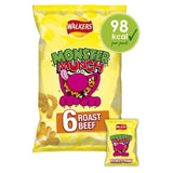 Monster Munch Roast Beef corn snacks 6x20g (British brand)
